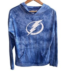 Tampa Bay Lightning Tie-Dye Hoodie Women’s Medium NHL Fan Gear